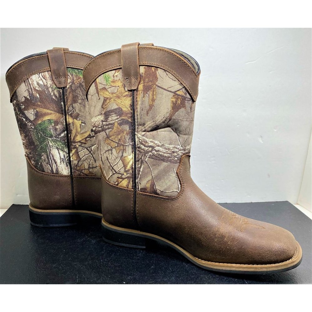 Austin Trading Company Boots Camo Brown Size Youth 5